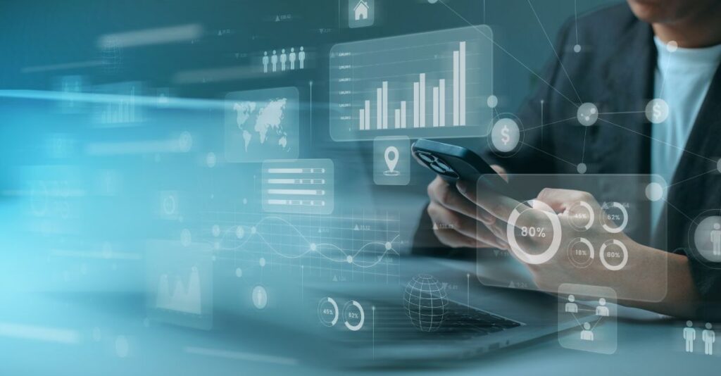 Analítica de datos hombre trabajando