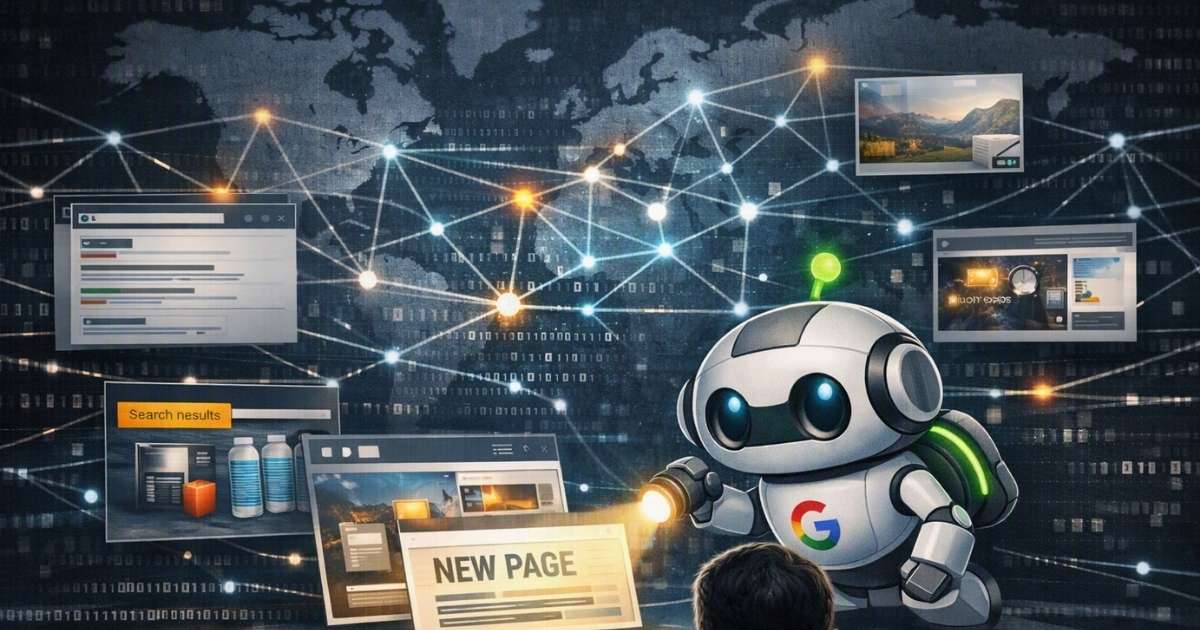 Imagen que representa cómo funciona Google para el rastreo, indexación y ranking de sitios web